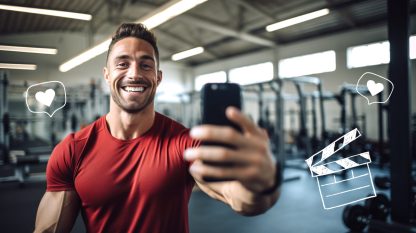 Filming yourself in the gym